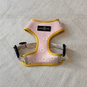 Lucy & Co. Pink Daisy Reversible Dog Harness - Sz XS